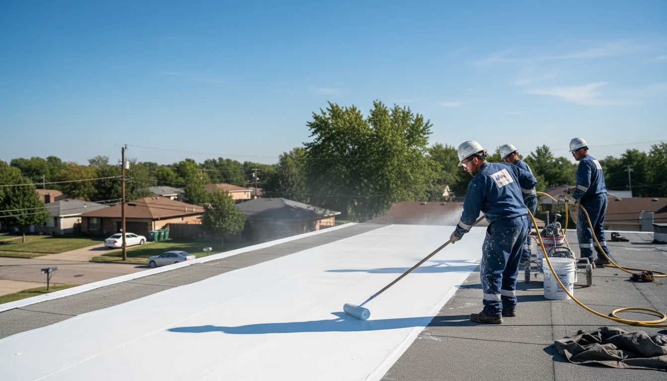 Commercial roof coating in Midville, GA near me